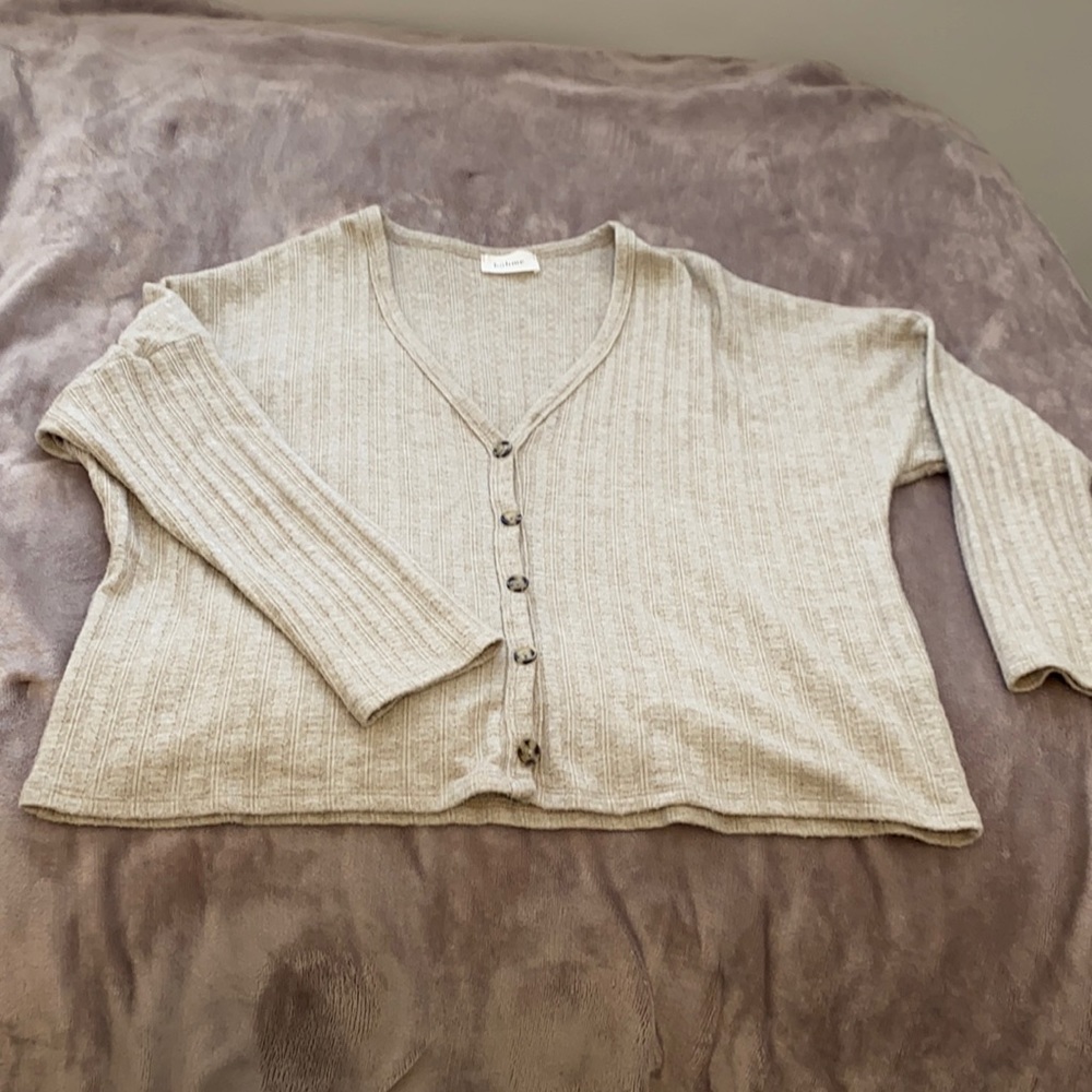 Bohme boutique oversized button up sweater